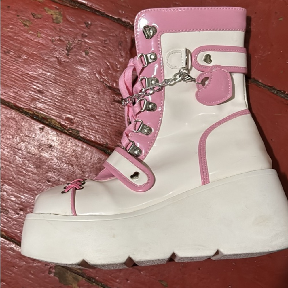 Wedge Platform Boots - image 2